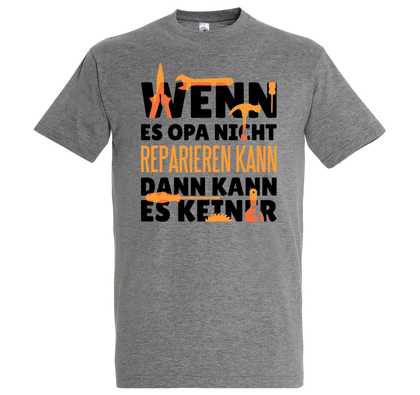 Youth Designz T-Shirt Opa Reparieren Herren Shirt mit lustigem Frontprint von Youth Designz