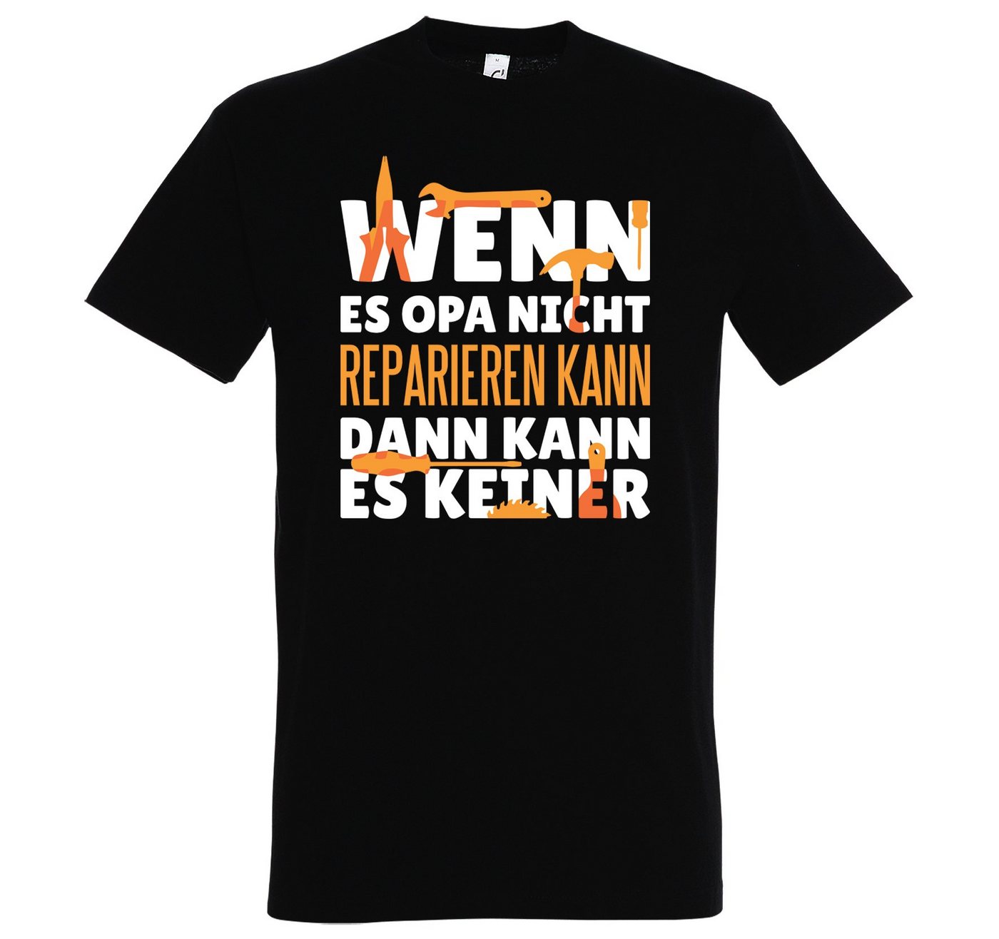 Youth Designz T-Shirt Opa Reparieren Herren Shirt mit lustigem Frontprint von Youth Designz