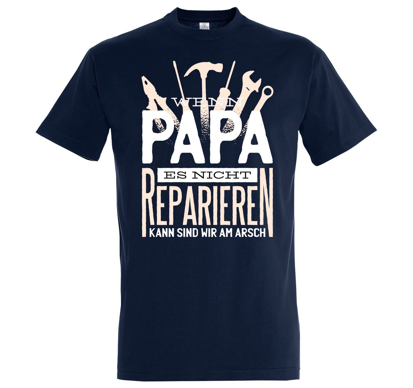 Youth Designz T-Shirt Papa Reparieren Herren Shirt mit lustigem Frontprint von Youth Designz