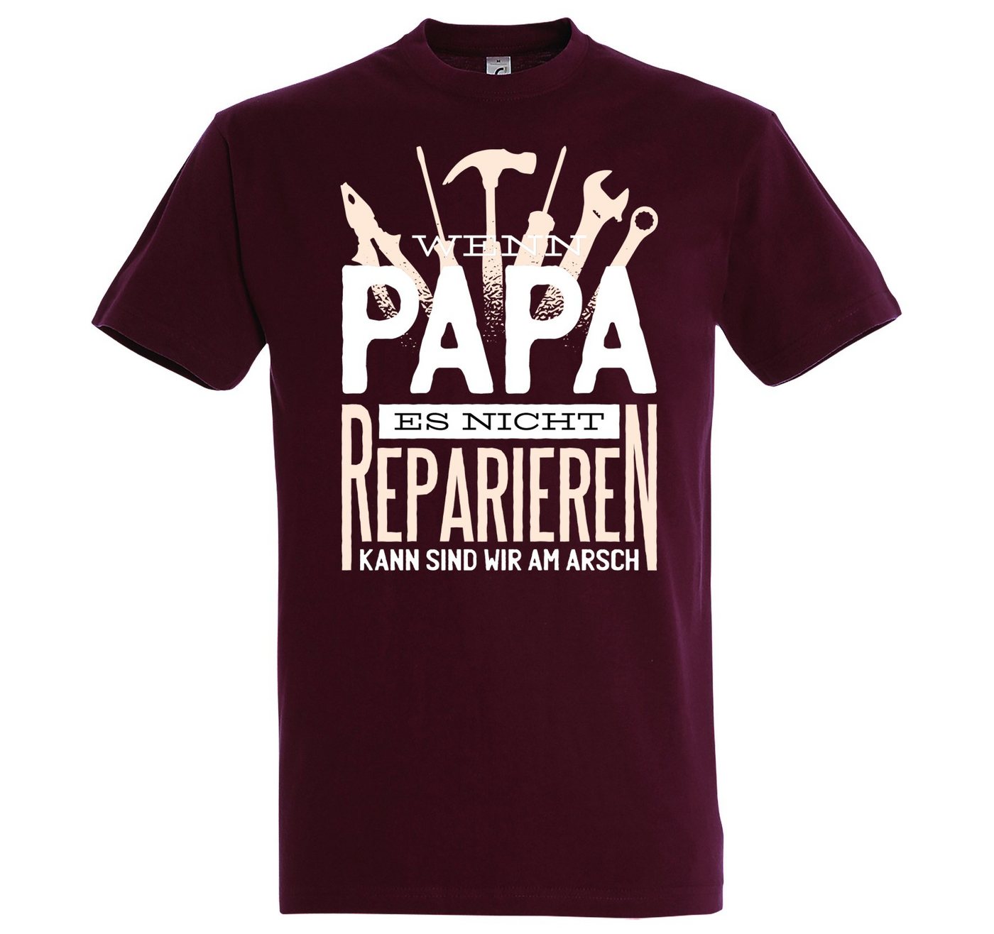 Youth Designz T-Shirt Papa Reparieren Herren Shirt mit lustigem Frontprint von Youth Designz