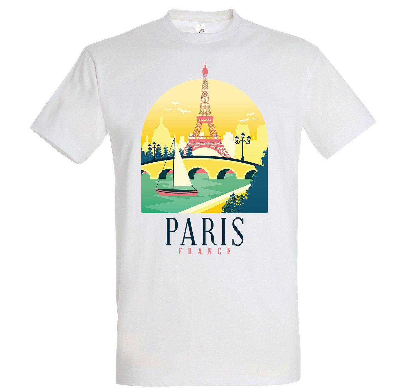 Youth Designz T-Shirt Paris Frankreich Herren Shirt mit modischem Frontprint Youth Designz T-Shirt Paris Frankreich Herren Shirt mit modischem Frontprint von Youth Designz