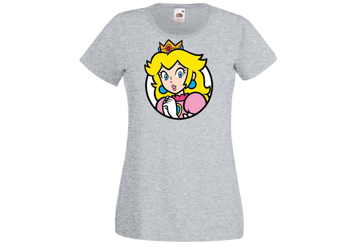 Youth Designz T-Shirt Peach Damen Shirt mit Retro Prinzessin Print von Youth Designz