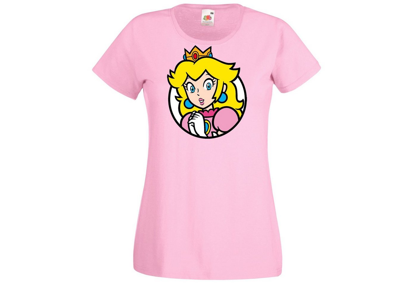 Youth Designz T-Shirt Peach Damen Shirt mit Retro Prinzessin Print von Youth Designz