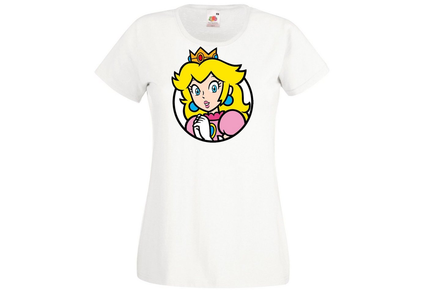 Youth Designz T-Shirt Peach Damen Shirt mit Retro Prinzessin Print von Youth Designz