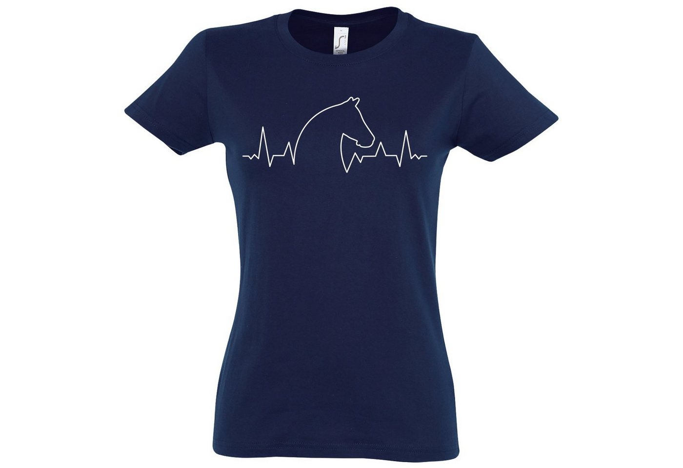 Youth Designz T-Shirt Pferd Heartbeat Damen Shirt mit trendigem Frontprint von Youth Designz