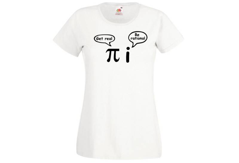 Youth Designz T-Shirt Pi Mathe Spruch Damen T-Shirt mit trendigem Frontprint von Youth Designz