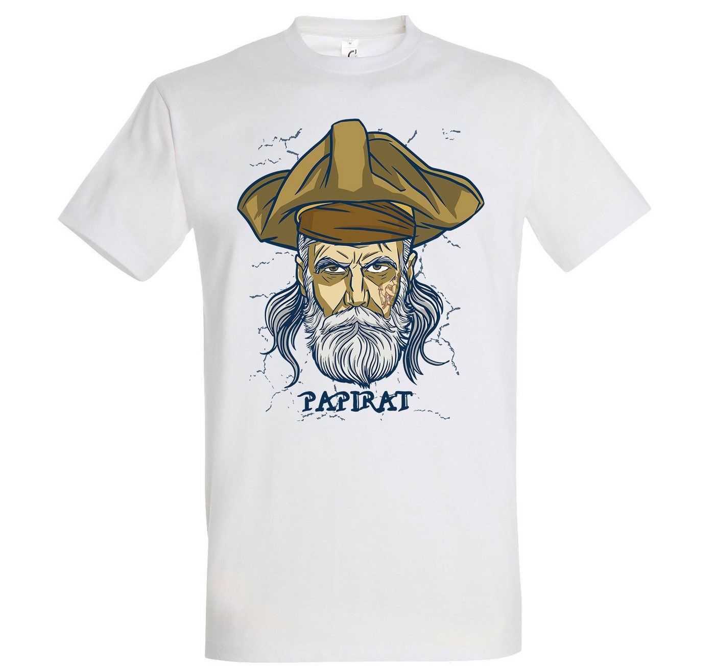 Youth Designz T-Shirt Piraten Papa Papirat Herren Shirt mit trendigem Frontprint von Youth Designz