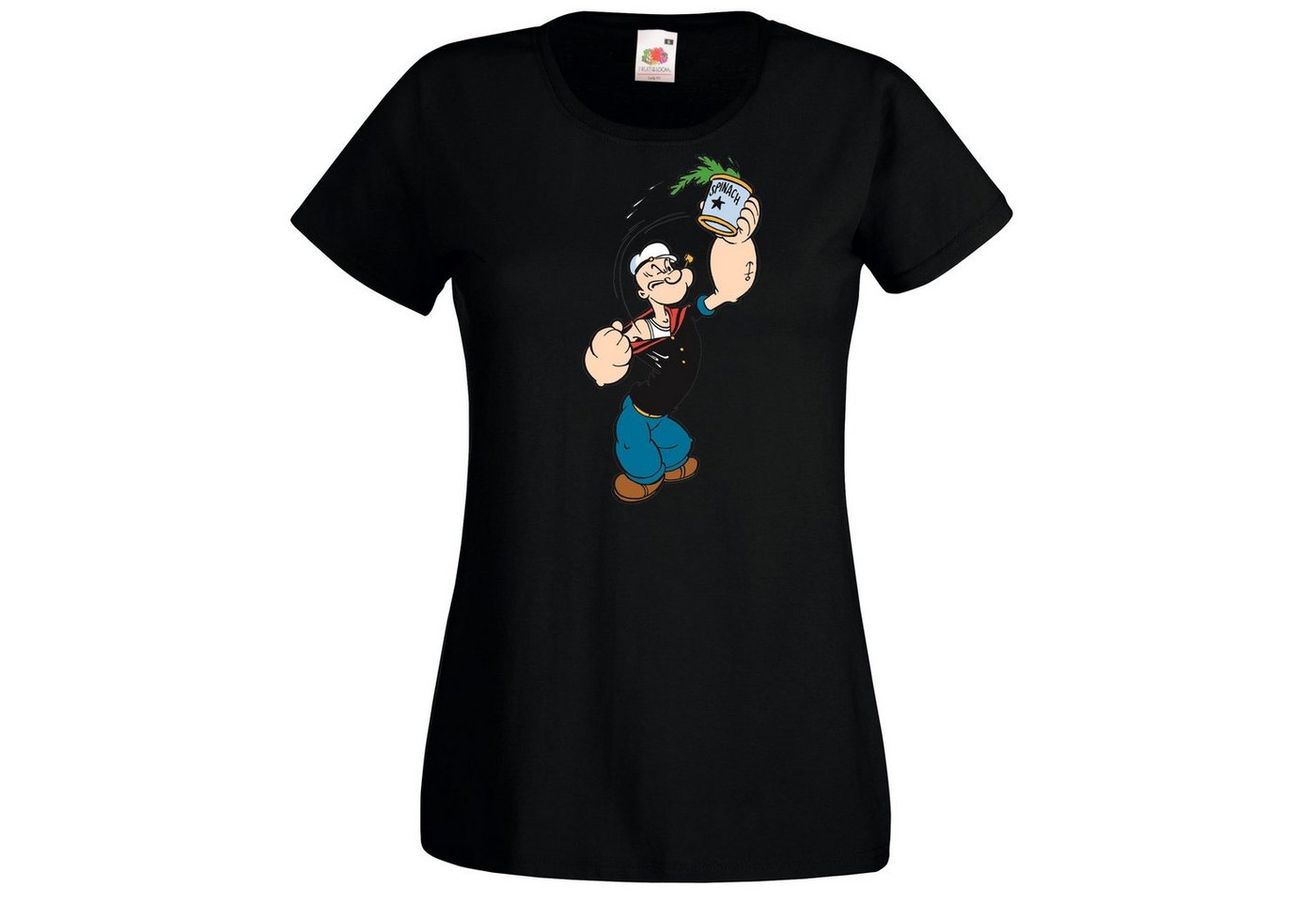 Youth Designz T-Shirt Popeye Damen Shirt mit lustigem Frontprint von Youth Designz