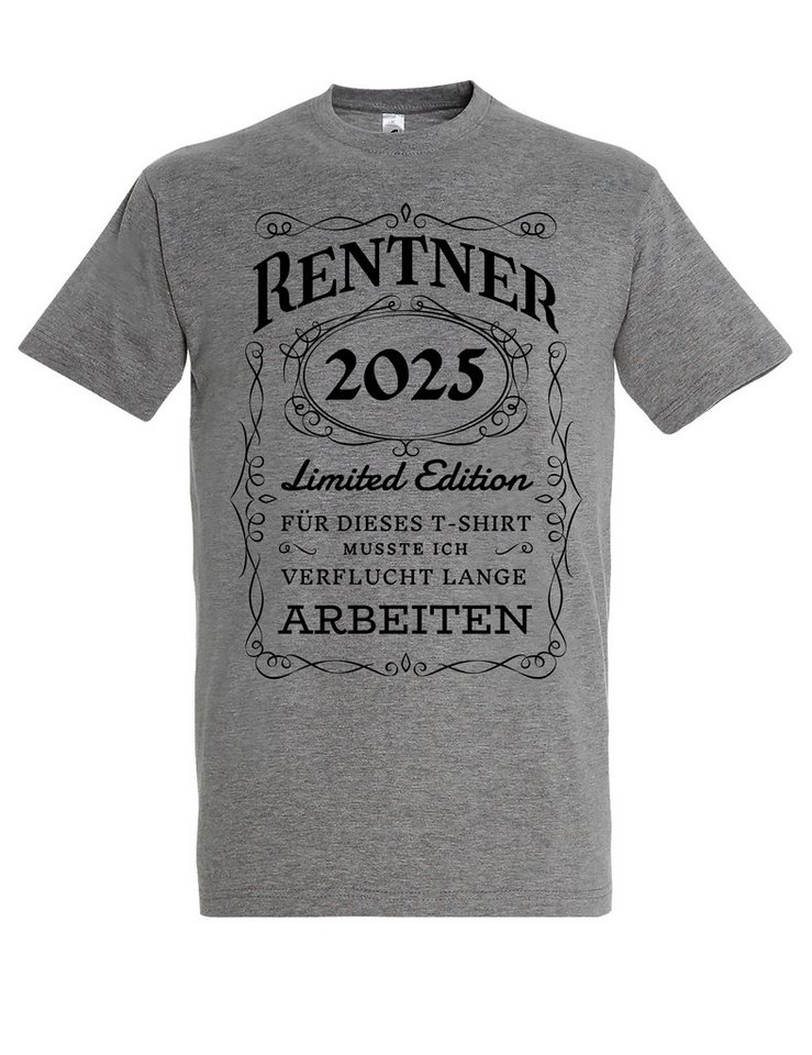 Youth Designz T-Shirt RENTNER 2025 Herren T-Shirt Rente Geschenk mit lustigem Spruch zum Ruhestand von Youth Designz