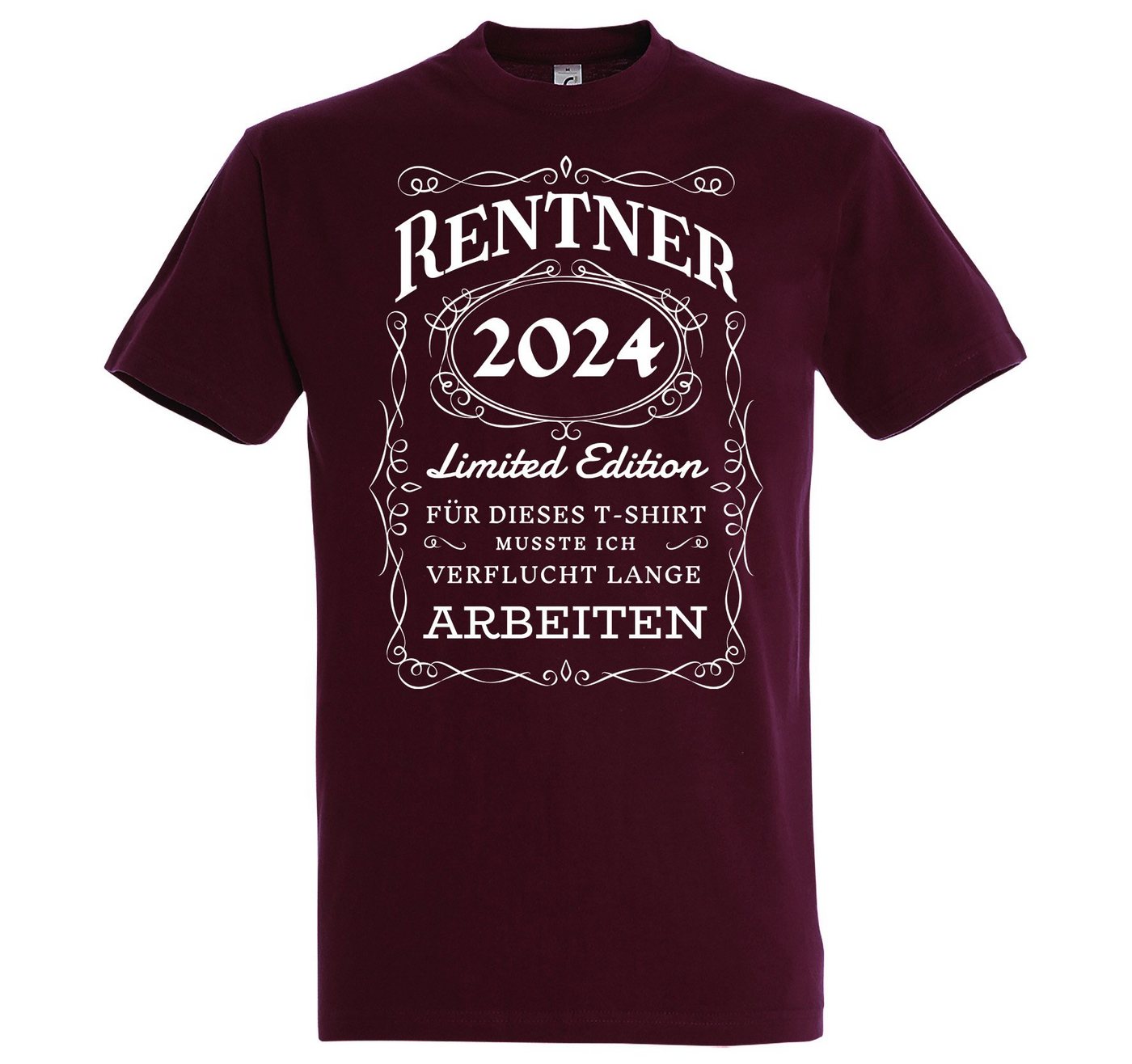 Youth Designz T-Shirt RENTNER 2024 Herren T-Shirt Rente Geschenk mit lustigem Spruch zum Ruhestand von Youth Designz