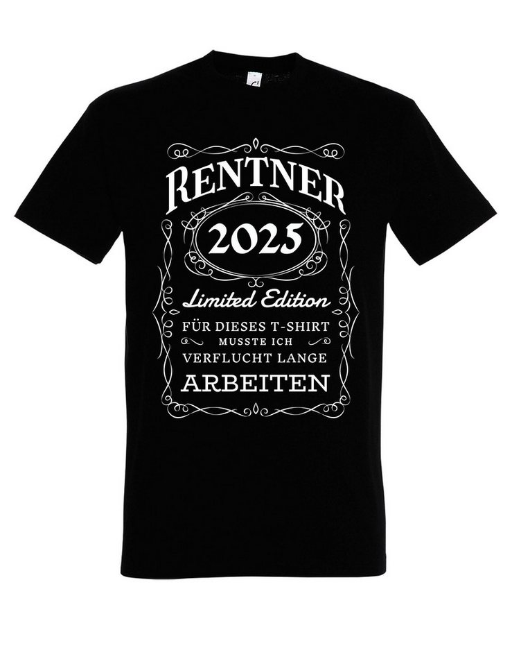 Youth Designz T-Shirt RENTNER 2025 Herren T-Shirt Rente Geschenk mit lustigem Spruch zum Ruhestand von Youth Designz