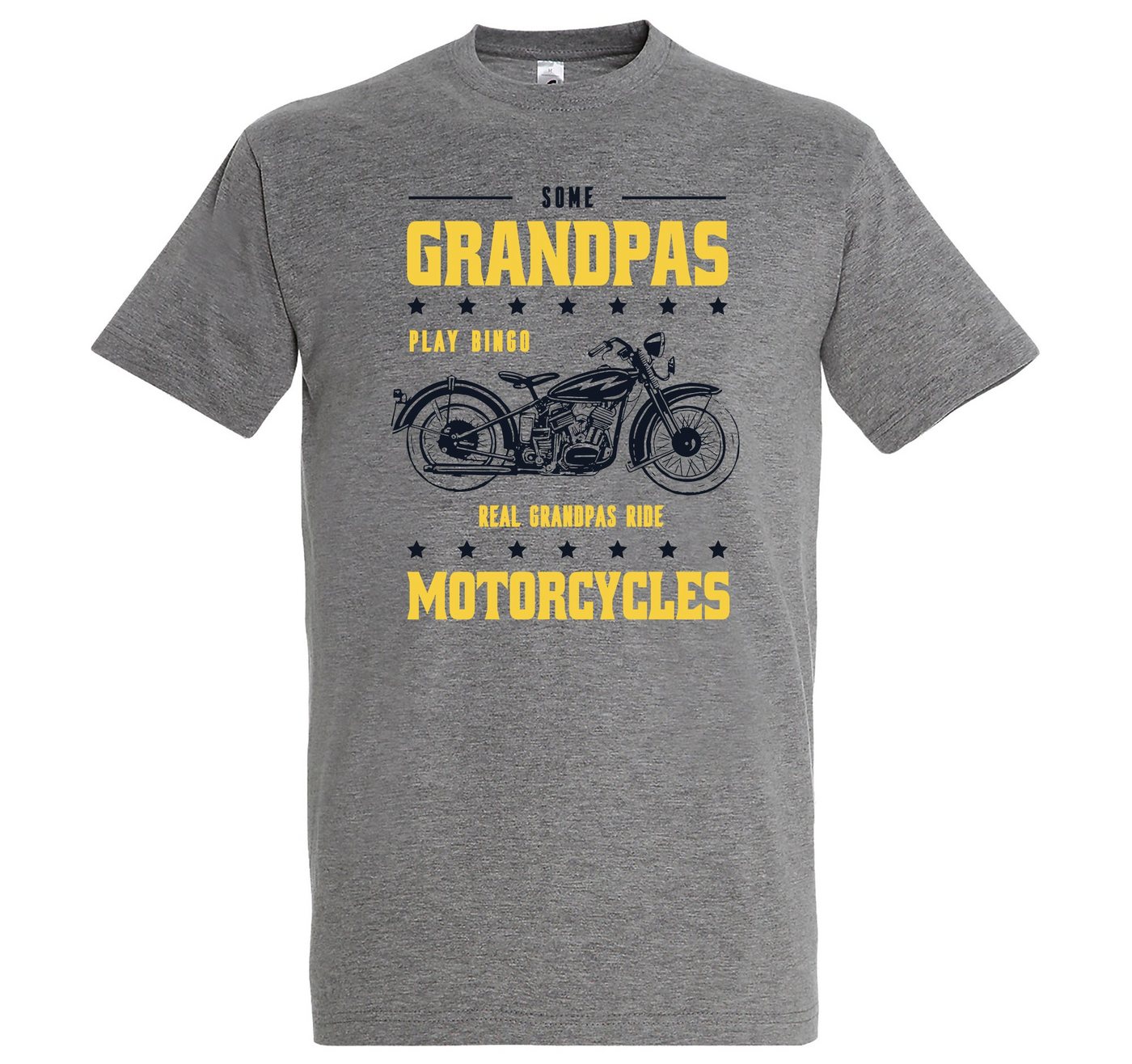 Youth Designz T-Shirt Real Grandpas Ride Motorcycles" Herren Shirt mit trendigem Frontprint" von Youth Designz