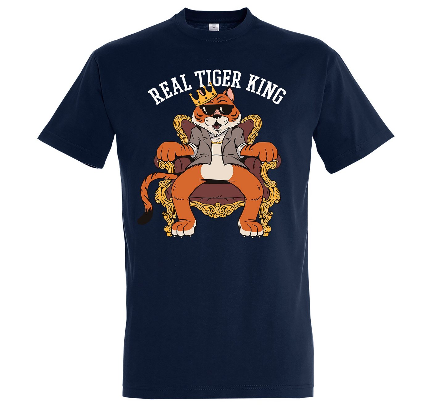 Youth Designz T-Shirt Real Tiger King Herren Shirt mit trendigem Frontprint von Youth Designz