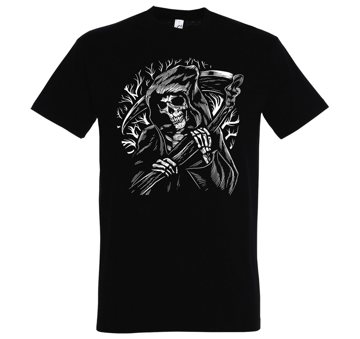 Youth Designz T-Shirt Reaper Sensenmann Herren Shirt mit trendigem Frontprint von Youth Designz