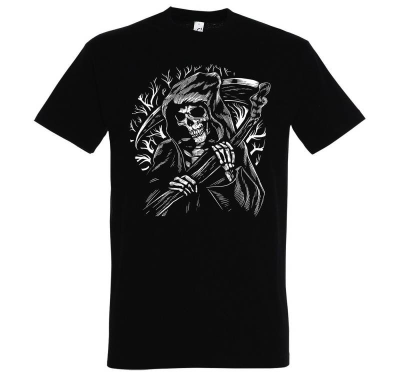 Youth Designz T-Shirt Reaper Sensenmann Herren Shirt mit trendigem Frontprint von Youth Designz