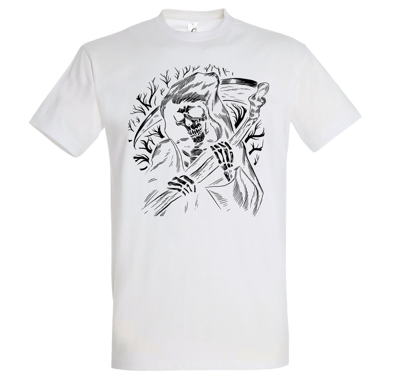 Youth Designz T-Shirt Reaper Sensenmann Herren Shirt mit trendigem Frontprint von Youth Designz