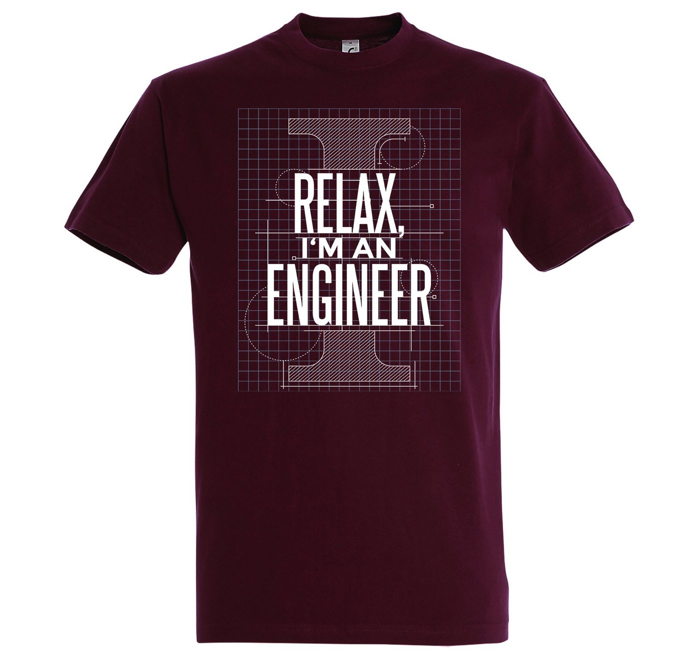 Youth Designz T-Shirt Relax, I Am A Engineer" Herren Shirt mit trendigem Frontprint" von Youth Designz