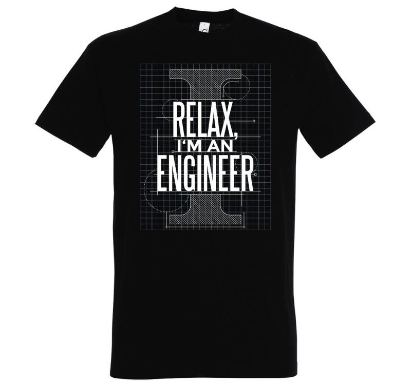 Youth Designz T-Shirt "Relax, I Am A Engineer" Herren Shirt mit trendigem Frontprint von Youth Designz