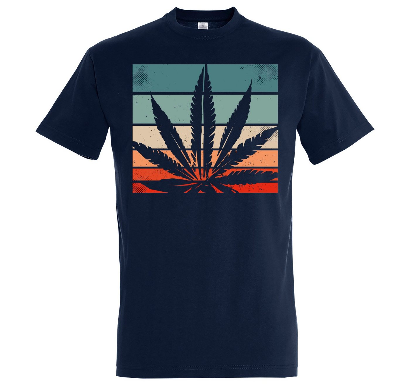 Youth Designz T-Shirt Retro Cannabis Herren T-Shirt mit Trendigem Frontdruck von Youth Designz