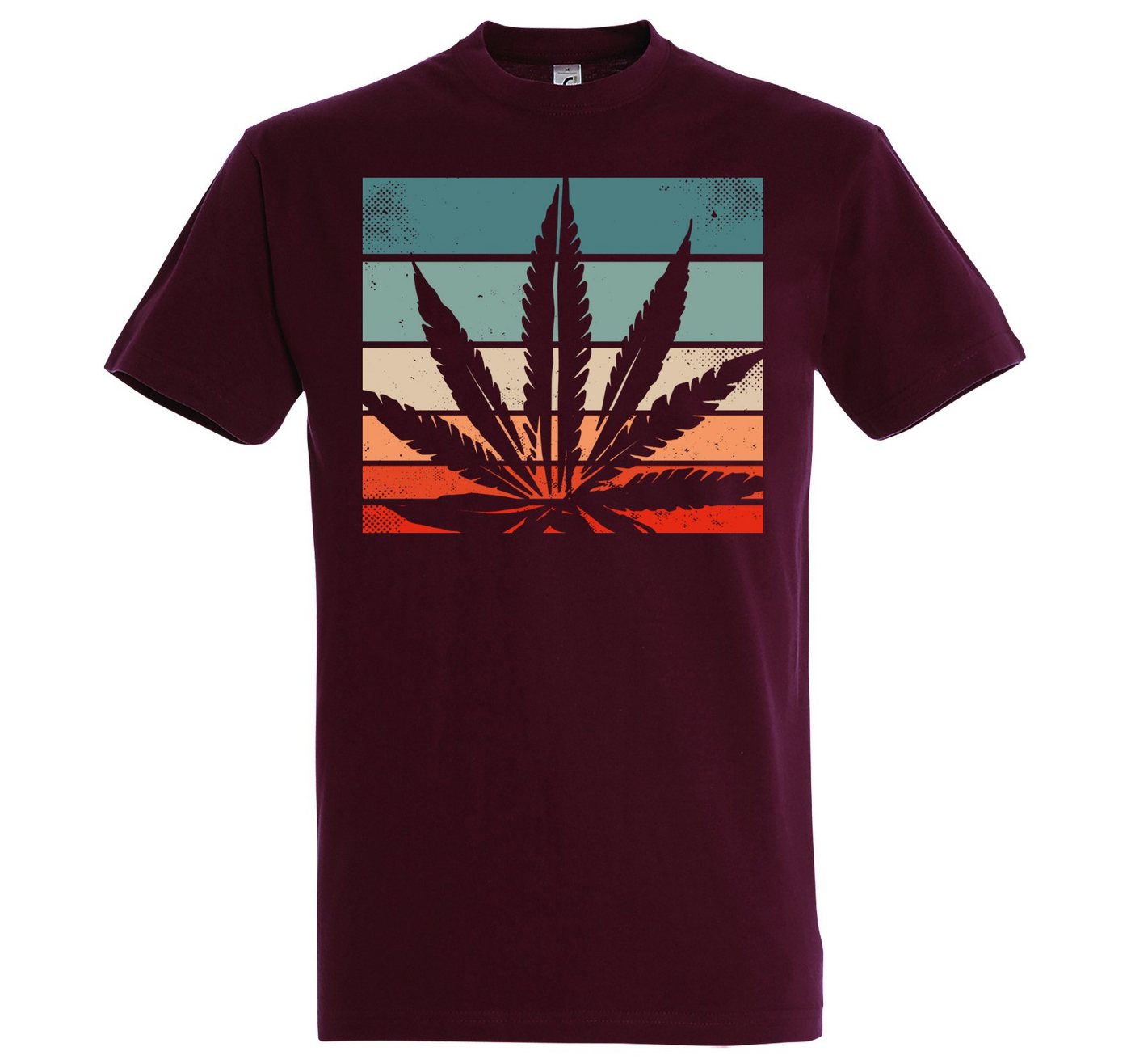 Youth Designz T-Shirt Retro Cannabis Herren T-Shirt mit Trendigem Frontdruck von Youth Designz