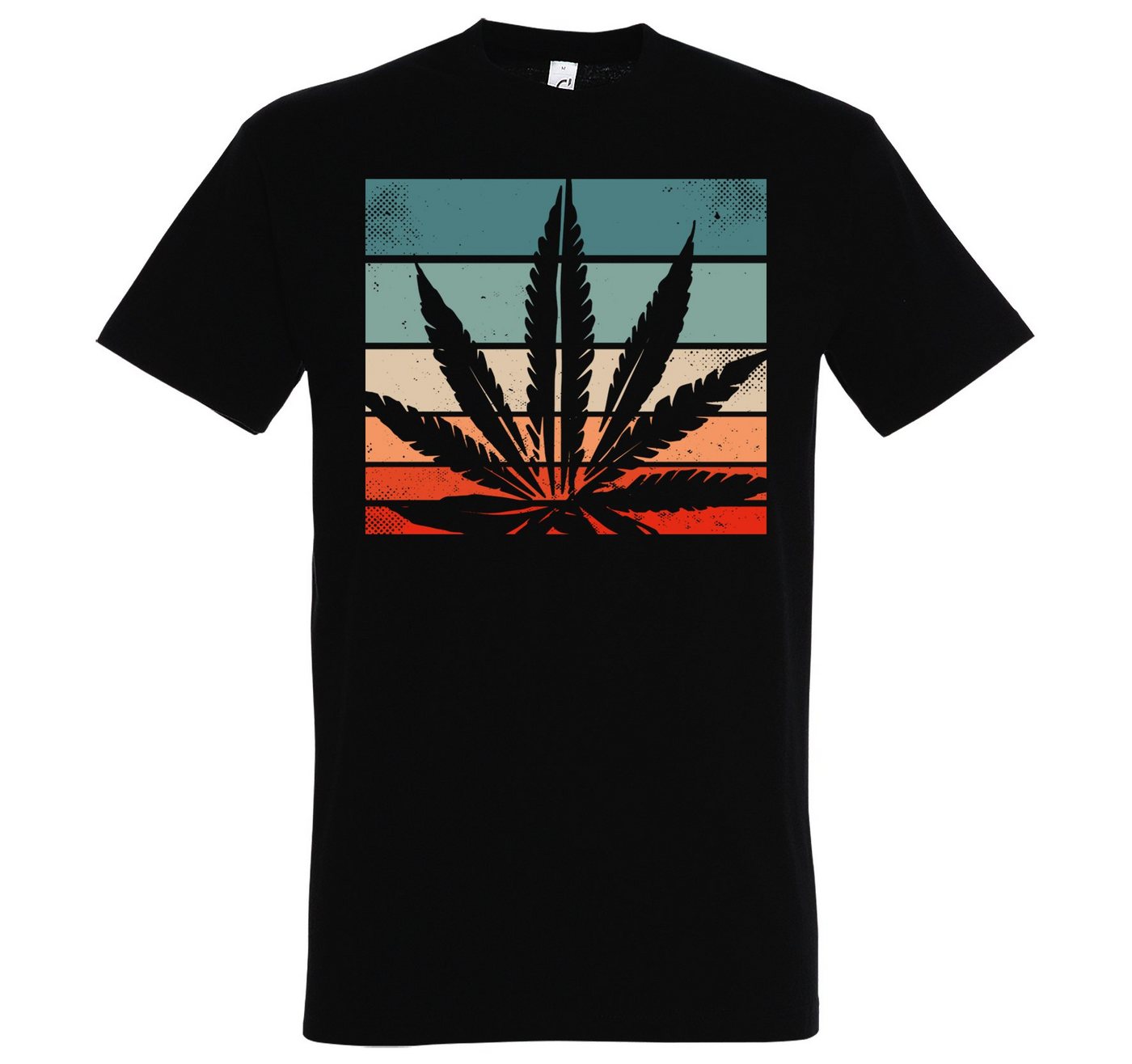Youth Designz T-Shirt Retro Cannabis Herren T-Shirt mit Trendigem Frontdruck von Youth Designz