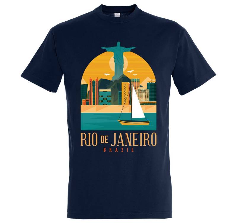 Youth Designz T-Shirt Rio De Janeiro Herren Shirt mit trendigem Frontprint von Youth Designz