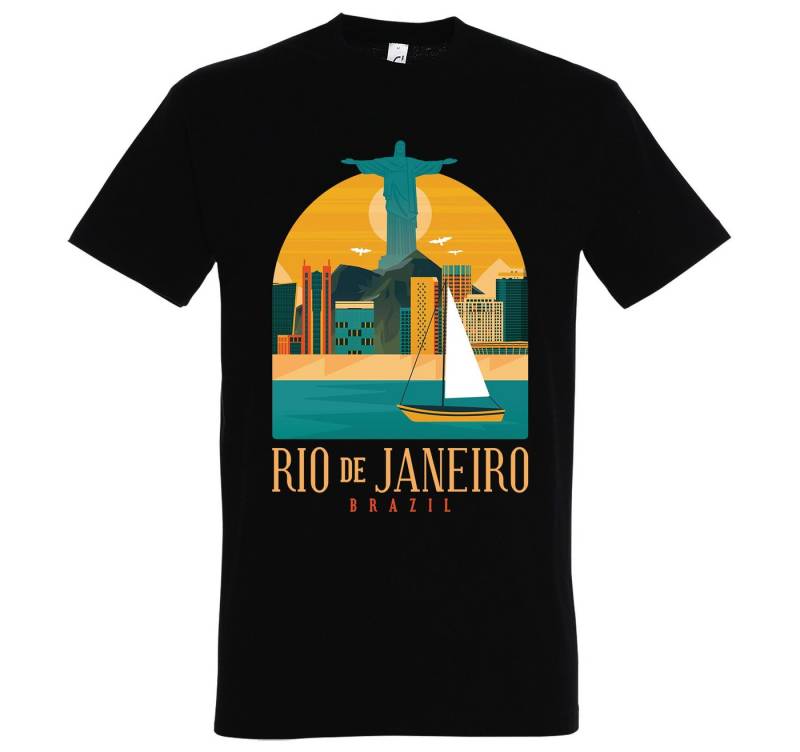 Youth Designz T-Shirt Rio De Janeiro Herren Shirt mit trendigem Frontprint von Youth Designz