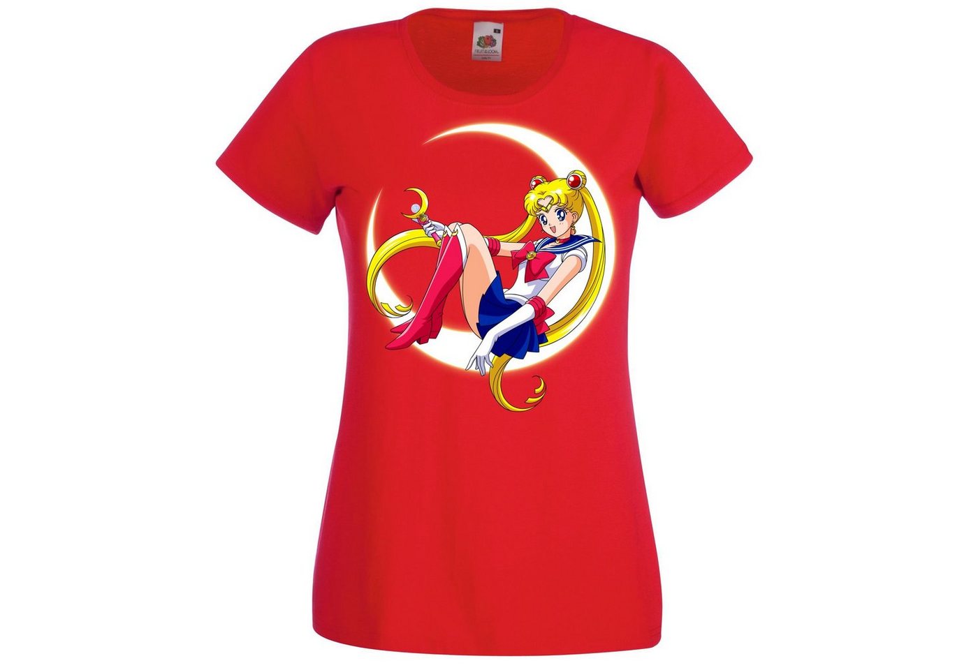 Youth Designz T-Shirt Sailor Moon Damen T-Shirt Mit trendigem Frontprint von Youth Designz