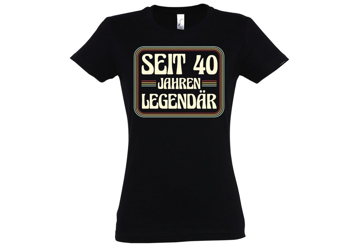 Youth Designz T-Shirt Seit 40 Jahren Legendär Damen Shirt Mit modischem Print von Youth Designz