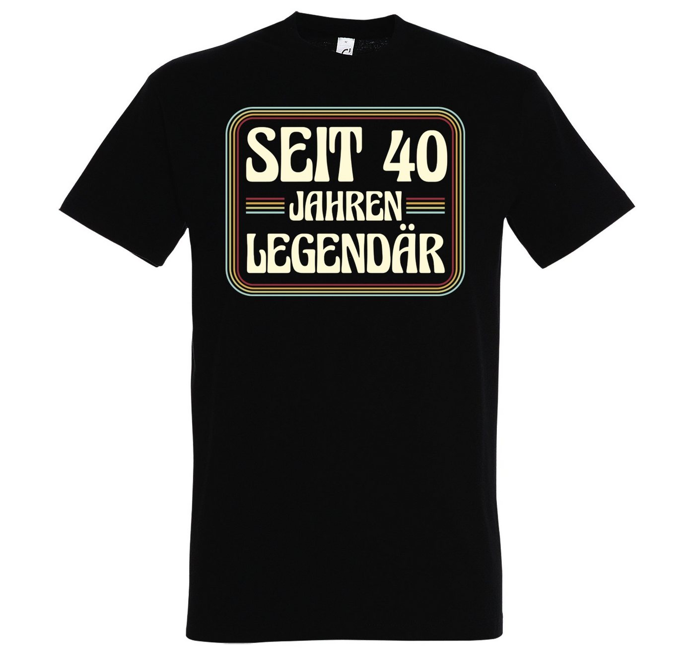 Youth Designz T-Shirt Seit 40 Jahren Legendär Herren Shirt mit Trendigem Frontdruck von Youth Designz