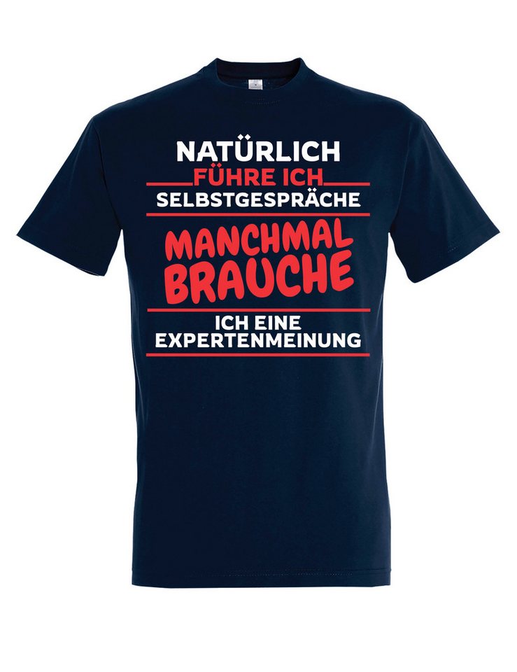 Youth Designz T-Shirt "Selbstgespräche" Herren T-Shirt mit lustigen Print Geschenk Statement mit witzigen Motiv für Männer von Youth Designz