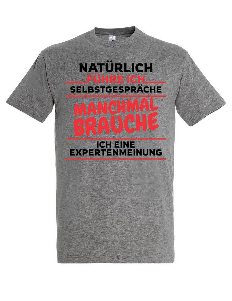 Youth Designz T-Shirt "Selbstgespräche" Herren T-Shirt mit lustigen Print Geschenk Statement mit witzigen Motiv für Männer von Youth Designz