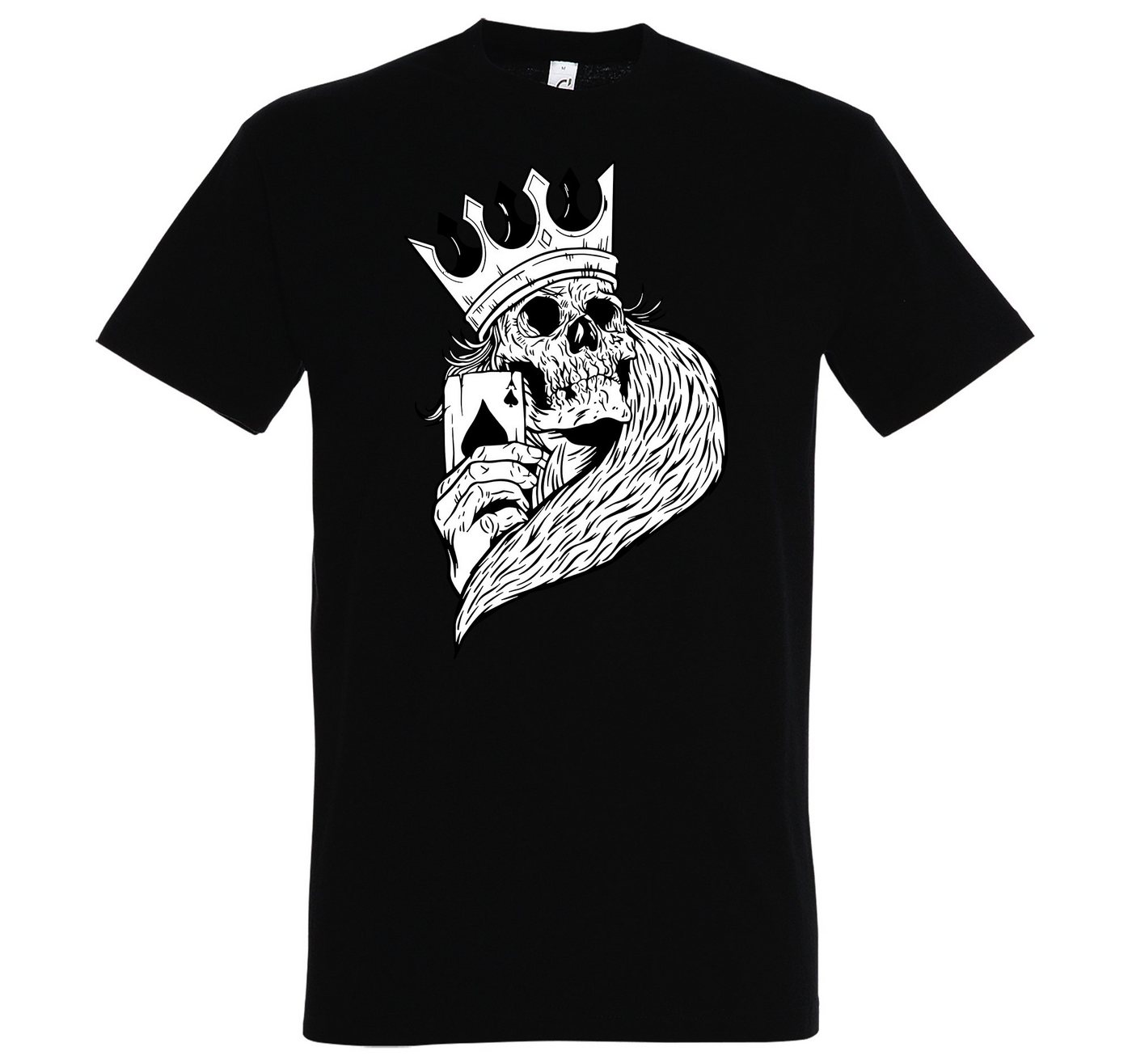 Youth Designz T-Shirt Skelett Ass Poker Herren Shirt mit trendigem Frontprint von Youth Designz