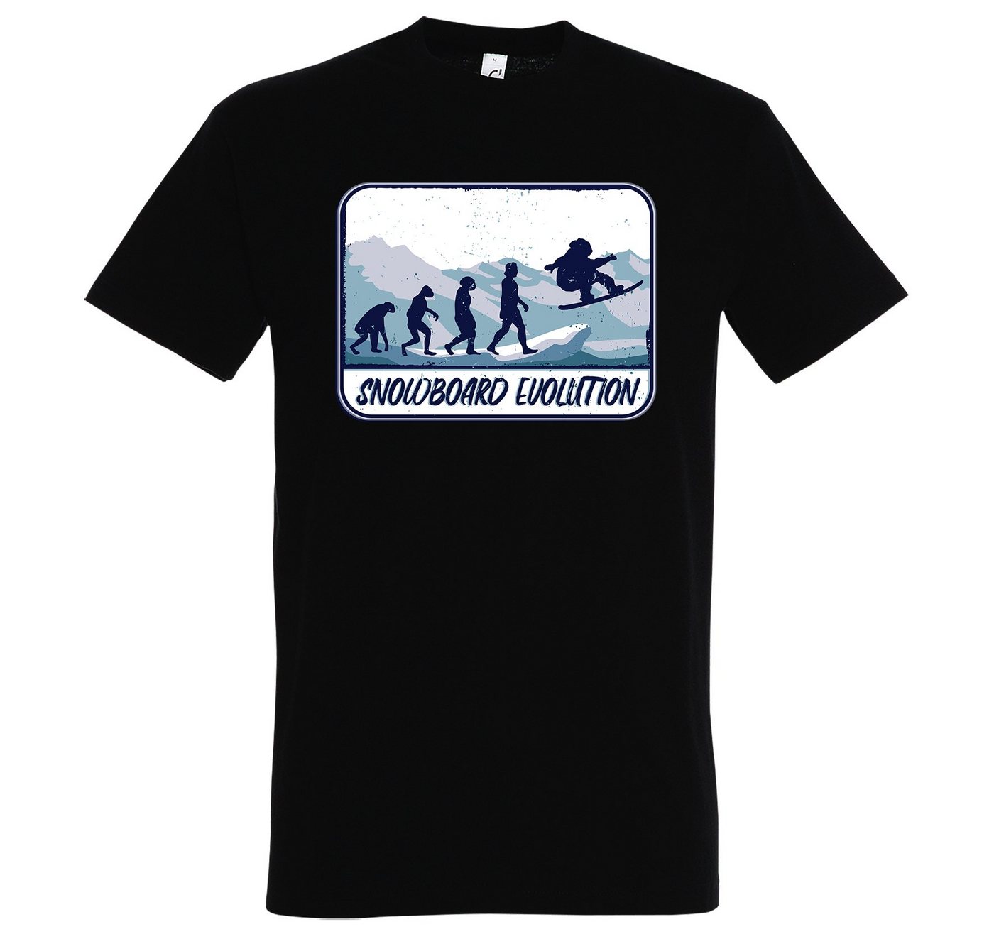 Youth Designz T-Shirt Snowboard Evolution Herren Shirt mit trendigem Frontprint von Youth Designz