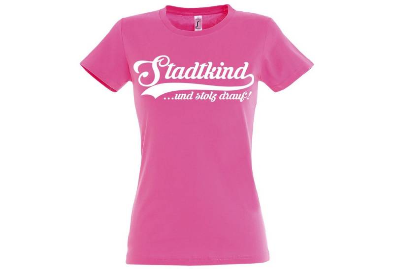Youth Designz T-Shirt Stadtkind Damen Shirt mit trendigem Frontprint von Youth Designz