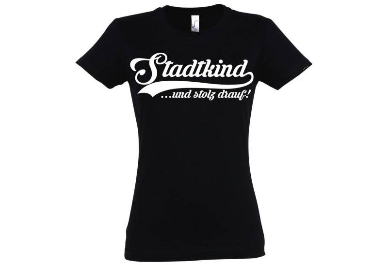 Youth Designz T-Shirt Stadtkind Damen Shirt mit trendigem Frontprint von Youth Designz