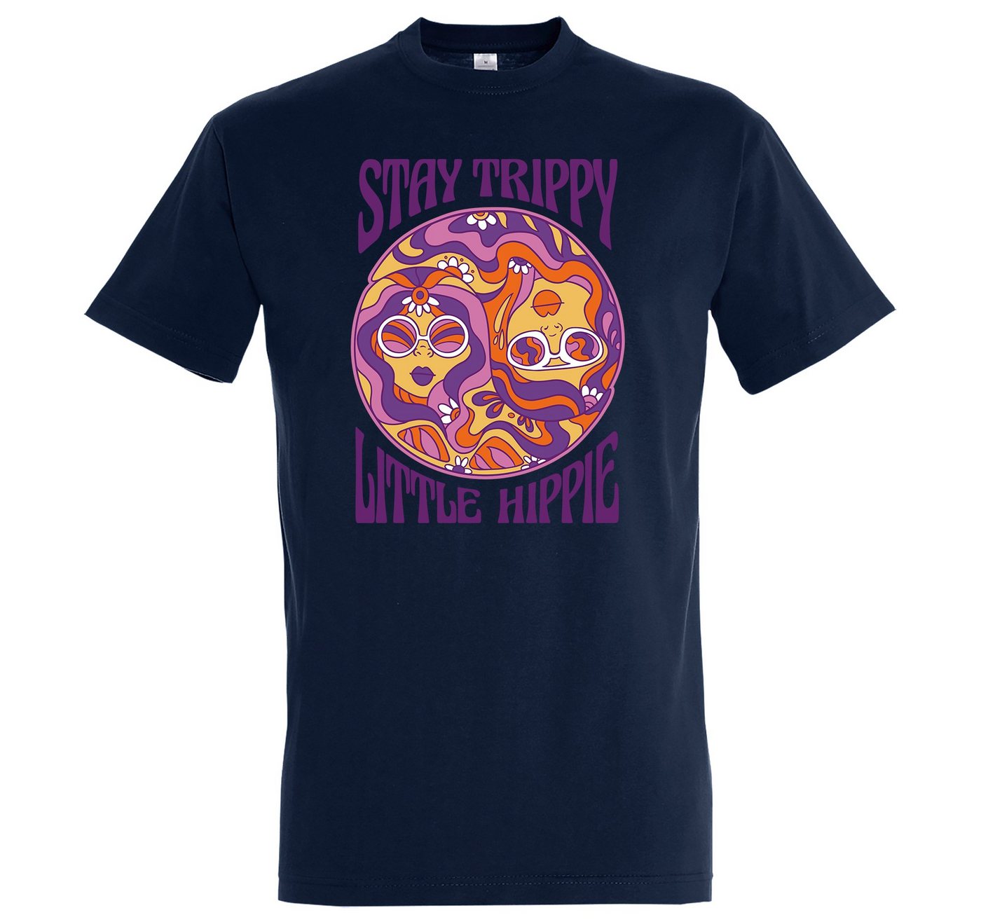 Youth Designz T-Shirt Stay Trippy Little Hippie Herren Shirt mit trendigem Frontprint von Youth Designz