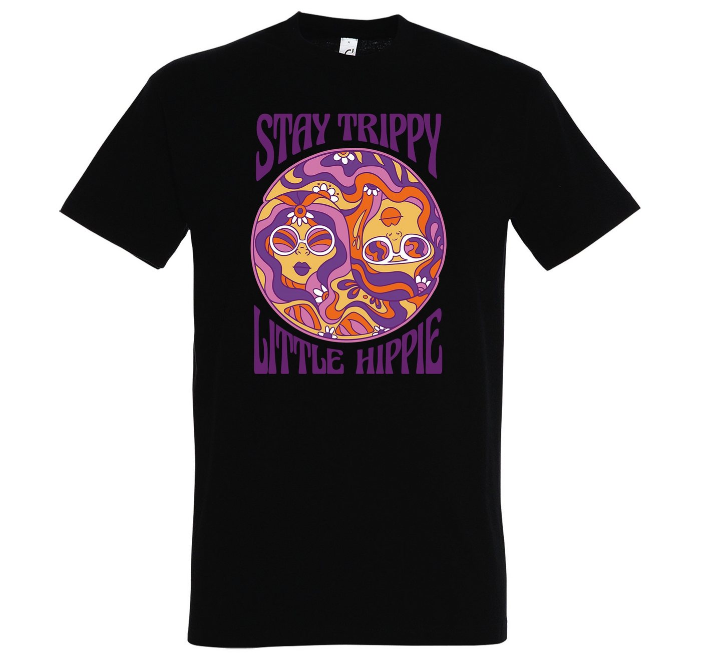 Youth Designz T-Shirt Stay Trippy Little Hippie Herren Shirt mit trendigem Frontprint von Youth Designz