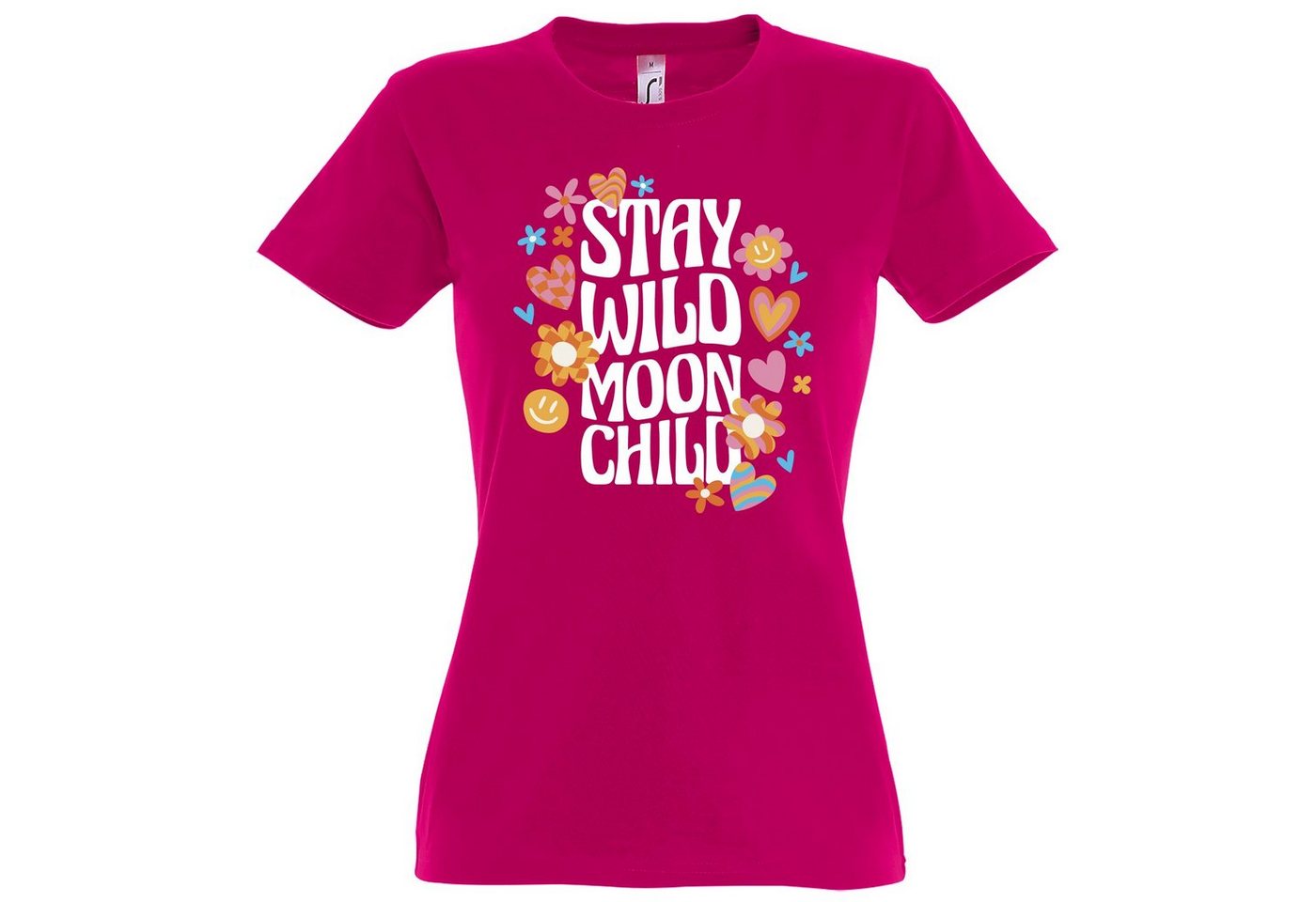 Youth Designz T-Shirt "Stay Wild Moon Child" Damen T-Shirt mit trendigem Frontprint Youth Designz T-Shirt "Stay Wild Moon Child" Damen T-Shirt mit trendigem Frontprint von Youth Designz