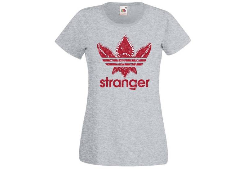 Youth Designz T-Shirt Stranger Damen T-Shirt mit trendigem Frontprint von Youth Designz