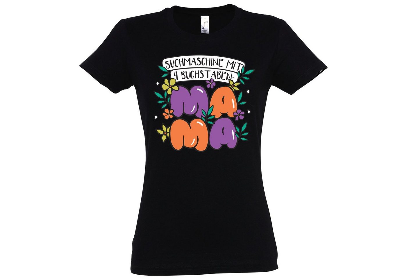 Youth Designz T-Shirt "Suchmaschine mit 4 Buchstaben, Mama" Damen T-Shirt mit modischem Print von Youth Designz