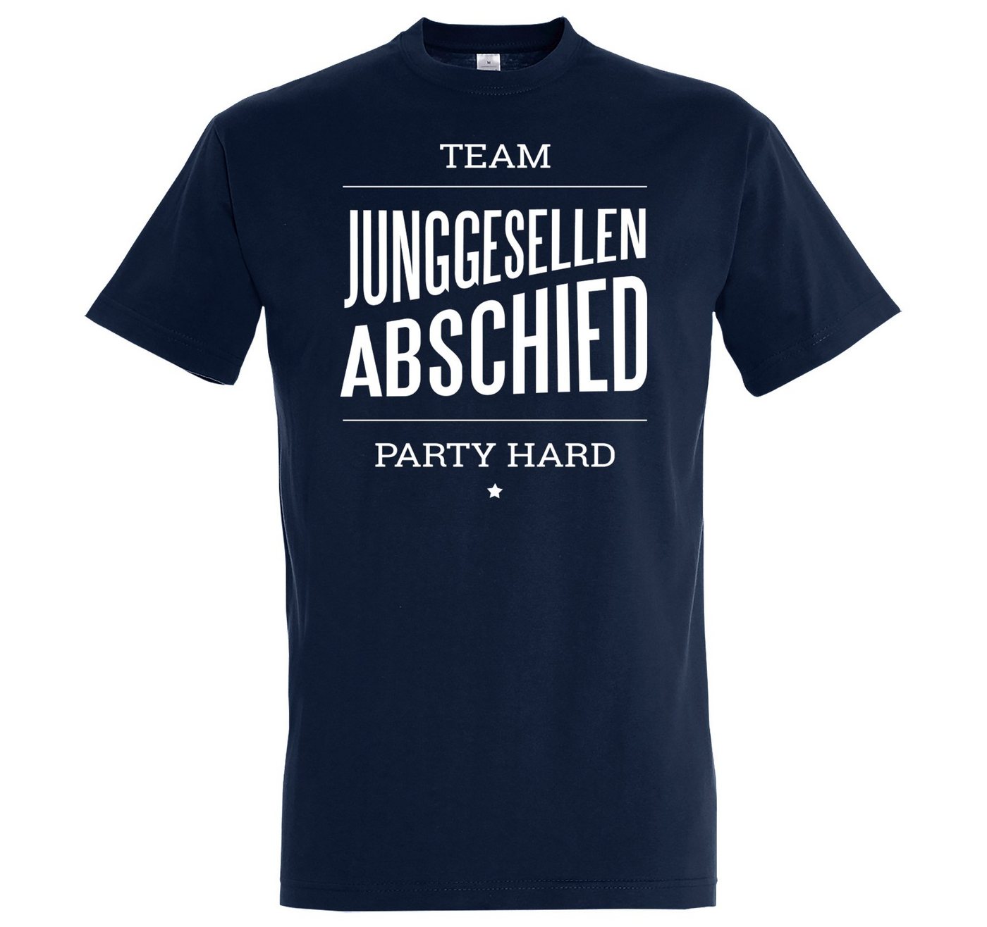 Youth Designz T-Shirt TEAM JUNGGESELLEN ABSCHIED PARTY HARD Herren Shirt im Fun-Look von Youth Designz