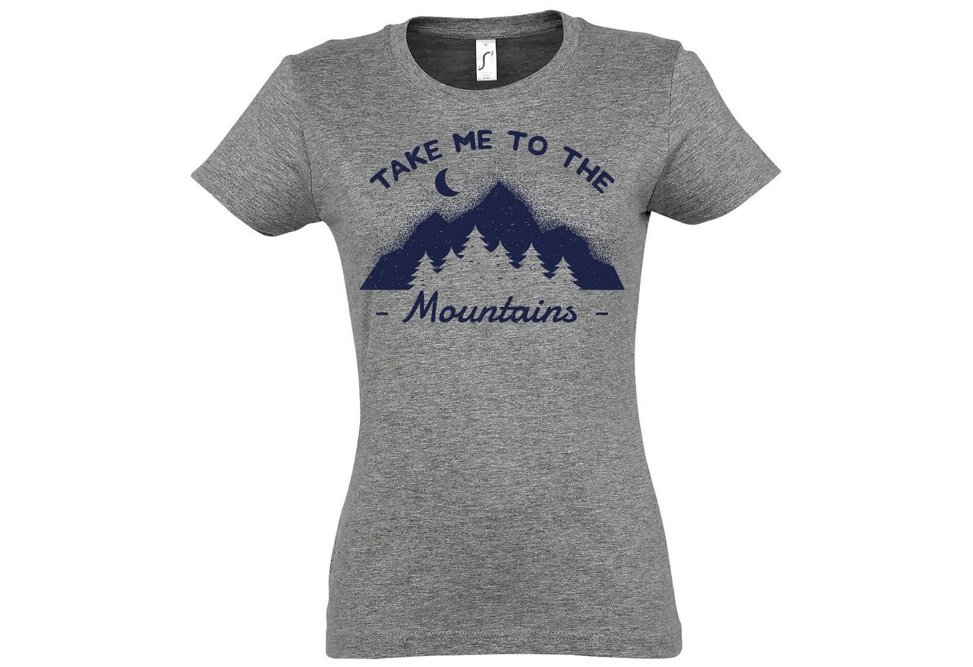 Youth Designz T-Shirt Take me to the Mountains Damen T-Shirt mit modischem Frontprint von Youth Designz