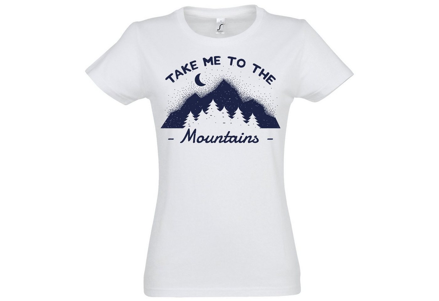 Youth Designz T-Shirt Take me to the Mountains Damen T-Shirt mit modischem Frontprint von Youth Designz