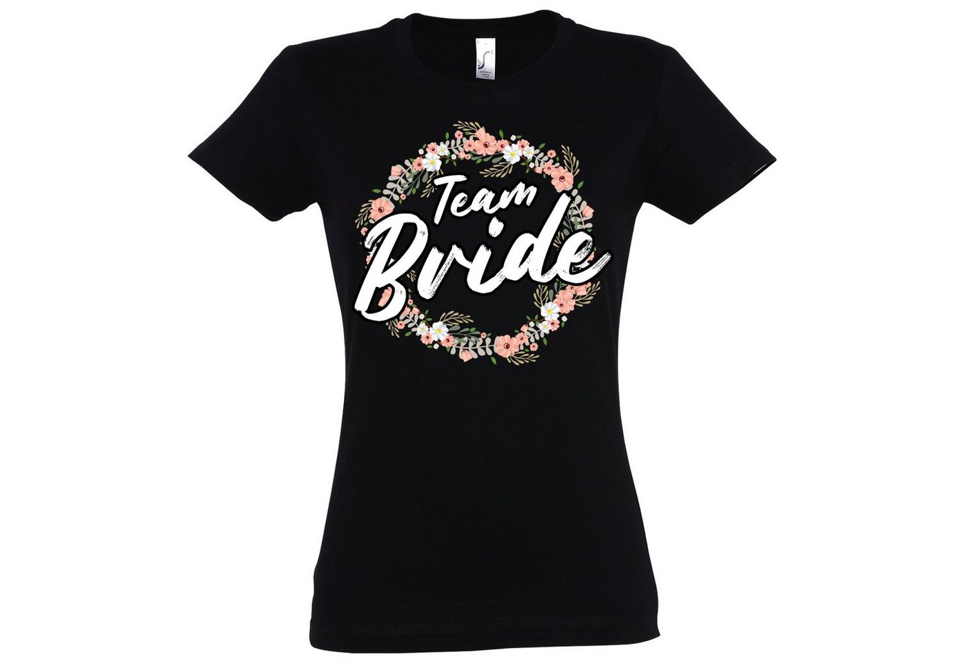 Youth Designz T-Shirt Team Bride Damen Shirt mit lustigem Hochzeit Frontaufdruck von Youth Designz