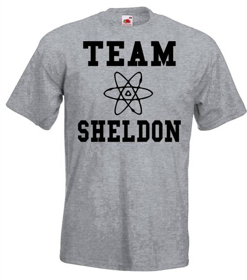 Youth Designz T-Shirt Team Sheldon Herren T-Shirt mit trendigem Motiv von Youth Designz