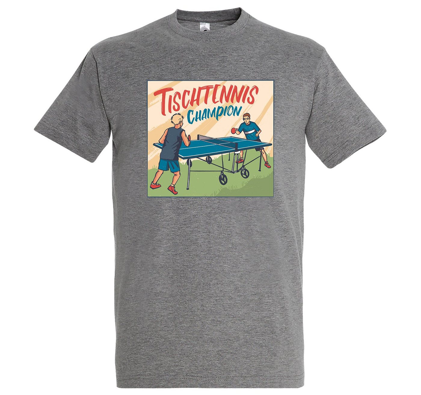 Youth Designz T-Shirt Tischtennis Champion Herren Shirt mit trendigem Frontprint von Youth Designz