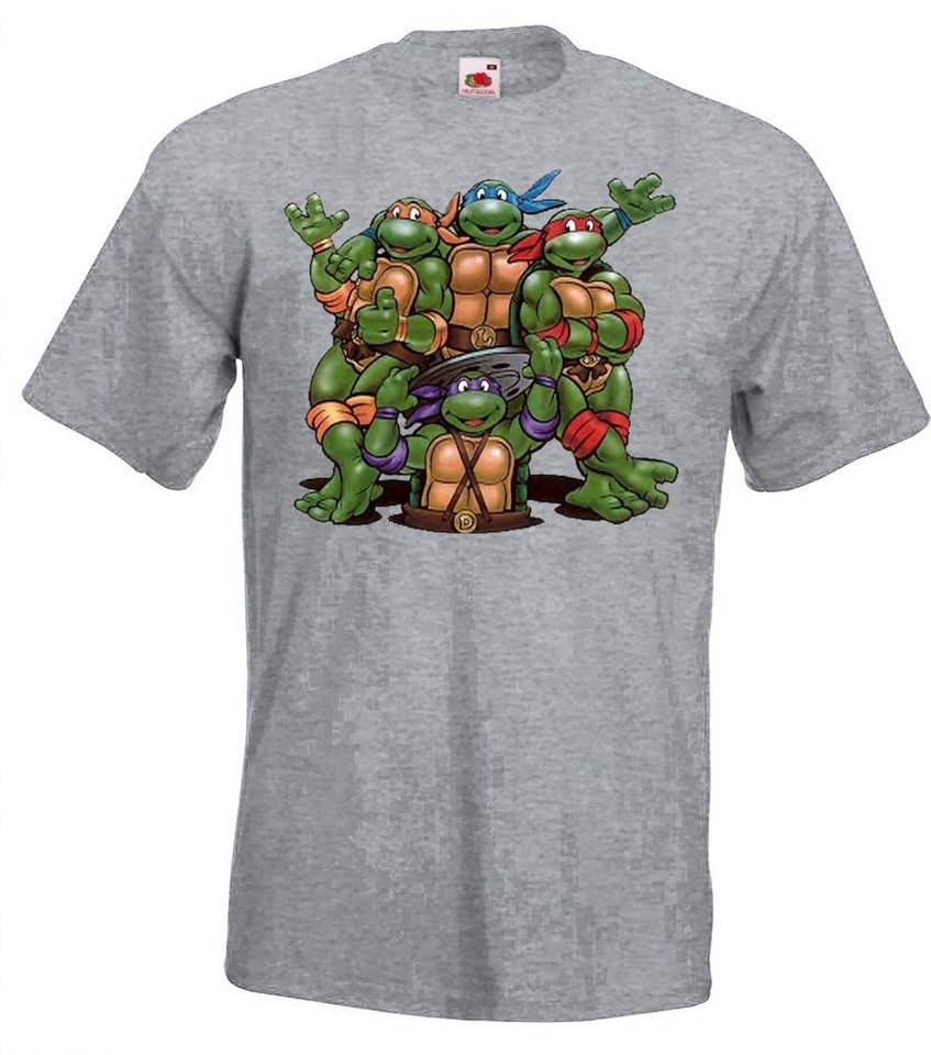 Youth Designz T-Shirt Turtles Bande T-Shirt für Herren mit trendigem Frontprint von Youth Designz