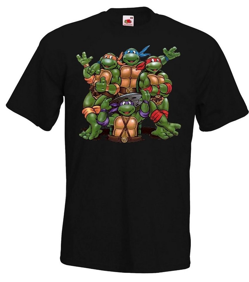 Youth Designz T-Shirt Turtles Bande T-Shirt für Herren mit trendigem Frontprint von Youth Designz