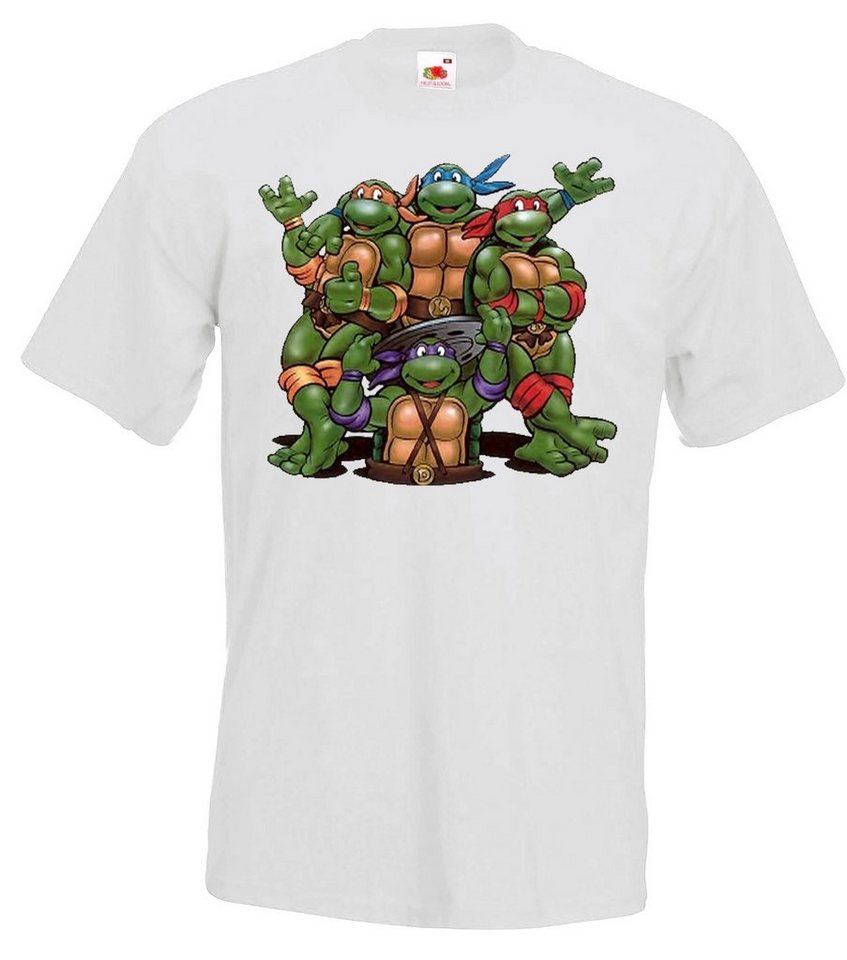 Youth Designz T-Shirt Turtles Bande T-Shirt für Herren mit trendigem Frontprint von Youth Designz